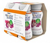 Resource 2,0+ Fibre (Ресурс) смесь для детей с 3-х лет со вкусом лесных ягод 200мл, 4шт, Нестле