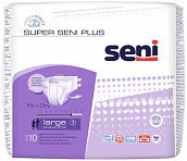 Seni (Сени) подгузники Супер+ Ладж 3 10шт